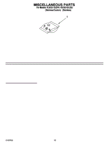 12 - Miscellaneous Parts Optional Parts (Not Included) parts for Kitchenaid Dishwasher KUDS01DLSS0 from AppliancePartsPros.com