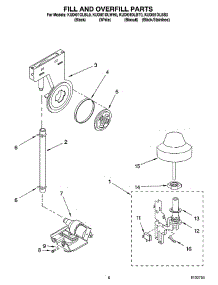 06 - Fill And Overfill Parts parts for Kitchenaid Dishwasher KUDI01DLBT0 from AppliancePartsPros.com