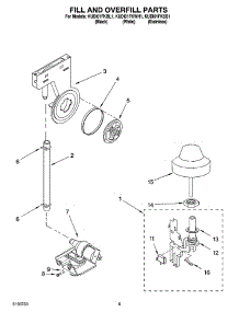 06 - Fill And Overfill Parts parts for Kitchenaid Dishwasher KUDI01FKBL1 from AppliancePartsPros.com