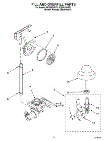 06 - Fill And Overfill Parts parts for Kitchenaid Dishwasher KUDS01DJSP1 from AppliancePartsPros.com