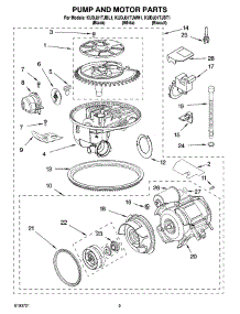 08 - Pump And Motor Parts parts for Kitchenaid Dishwasher KUDJ01TJWH1 from AppliancePartsPros.com
