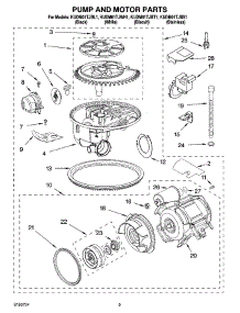 08 - Pump And Motor Parts parts for Kitchenaid Dishwasher KUDM01TJBT1 from AppliancePartsPros.com