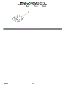 12 - Miscellaneous Parts Optional Parts (Not Included) parts for Kitchenaid Dishwasher KUDJ01TJWH1 from AppliancePartsPros.com