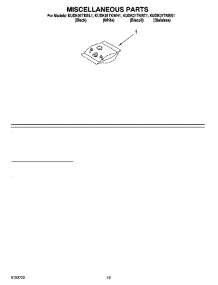 12 - Miscellaneous Parts Optional Parts (Not Included) parts for Kitchenaid Dishwasher KUDK01TKBS1 from AppliancePartsPros.com