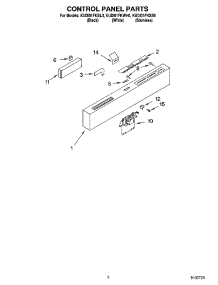 02 - Control Panel Parts parts for Kitchenaid Dishwasher KUDI01FKBL0 from AppliancePartsPros.com