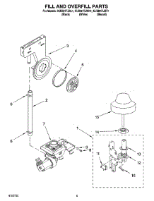 06 - Fill And Overfill Parts parts for Kitchenaid Dishwasher KUDI01TJBL1 from AppliancePartsPros.com