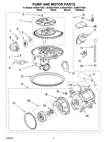 08 - Pump And Motor Parts parts for Kitchenaid Dishwasher KUDK01TKBL1 from AppliancePartsPros.com