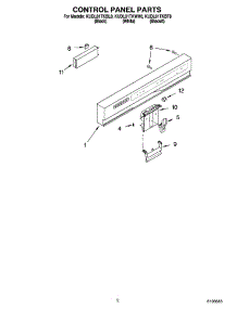 02 - Control Panel Parts parts for Kitchenaid Dishwasher KUDL01TKWH0 from AppliancePartsPros.com