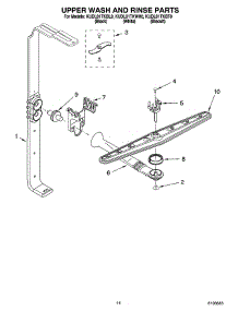 11 - Upper Wash And Rinse Parts parts for Kitchenaid Dishwasher KUDL01TKBL0 from AppliancePartsPros.com