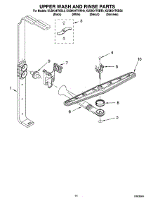 11 - Upper Wash And Rinse Parts parts for Kitchenaid Dishwasher KUDK01TKBS0 from AppliancePartsPros.com