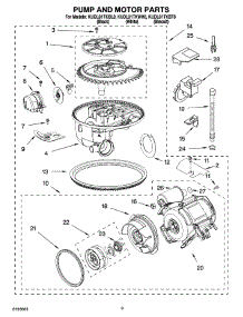 08 - Pump And Motor Parts parts for Kitchenaid Dishwasher KUDL01TKBT0 from AppliancePartsPros.com