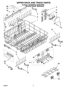 09 - Upper Rack And Track Parts parts for Kitchenaid Dishwasher KUDS01FKPA0 from AppliancePartsPros.com