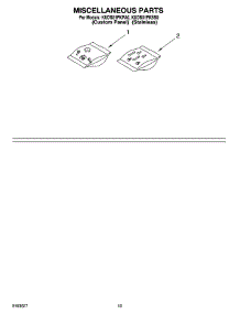 12 - Miscellaneous Parts Optional Parts (Not Included) parts for Kitchenaid Dishwasher KUDS01FKPA0 from AppliancePartsPros.com