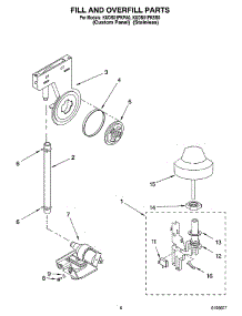 06 - Fill And Overfill Parts parts for Kitchenaid Dishwasher KUDS01FKSS0 from AppliancePartsPros.com