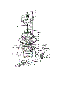 Wash And Drain Pump Unit parts for Kitchenaid Dishwasher ML-42117 from AppliancePartsPros.com