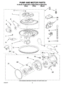 08 - Pump And Motor Parts parts for Kitchenaid Dishwasher KUDS01DJBL0 from AppliancePartsPros.com