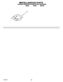 12 - Miscellaneous Parts Optional Parts (Not Included) parts for Kitchenaid Dishwasher KUDS01DJBL0 from AppliancePartsPros.com