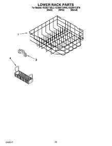 11 - Lower Rack Parts parts for Kitchenaid Dishwasher KUDI01TJBT0 from AppliancePartsPros.com