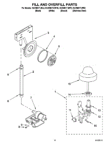 06 - Fill And Overfill Parts parts for Kitchenaid Dishwasher KUDM01TJWH0 from AppliancePartsPros.com