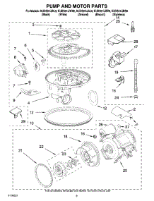 08 - Pump And Motor Parts parts for Kitchenaid Dishwasher KUDS01IJWH0 from AppliancePartsPros.com
