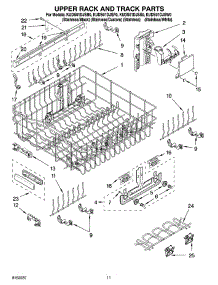 09 - Upper Rack And Track Parts parts for Kitchenaid Dishwasher KUDS01DJSB0 from AppliancePartsPros.com