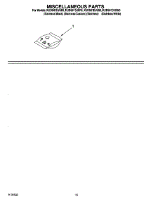 12 - Miscellaneous Parts Optional Parts (Not Included) parts for Kitchenaid Dishwasher KUDS01DJSS0 from AppliancePartsPros.com