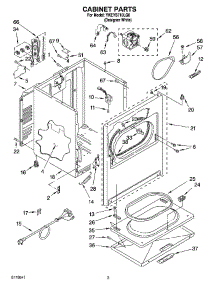 02 - Cabinet Parts parts for Whirlpool Dryer YKEYS710LQ0 from AppliancePartsPros.com