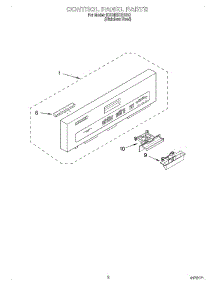 02 - Control Panel parts for Kitchenaid Dishwasher KUDI25CHBS0 from AppliancePartsPros.com