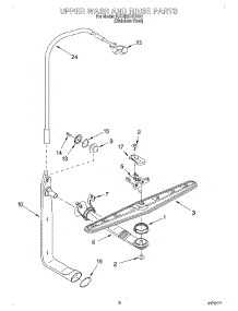 07 - Upper Wash And Rinse parts for Kitchenaid Dishwasher KUDI25CHBS0 from AppliancePartsPros.com