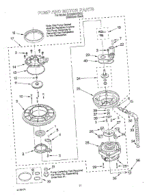 09 - Pump And Motor parts for Kitchenaid Dishwasher KUDI25CHBS0 from AppliancePartsPros.com