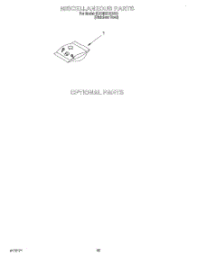 12 - Miscellaneous, Optional parts for Kitchenaid Dishwasher KUDI25CHBS0 from AppliancePartsPros.com
