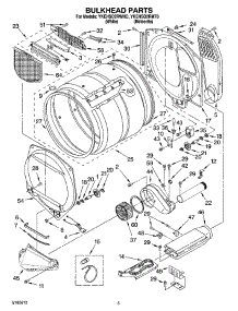 03 - Bulkhead Parts parts for Whirlpool Dryer YKEHSO2RMT0 from AppliancePartsPros.com