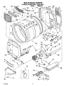 03 - Bulkhead Parts parts for Whirlpool Dryer YKEHS01PMT1 from AppliancePartsPros.com