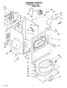02 - Section parts for Kitchenaid Dryer KEYS710JQ1 from AppliancePartsPros.com