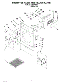 03 - Front / Toe Panel And Heater Parts parts for Kitchenaid Dryer KHEV01RSS0 from AppliancePartsPros.com