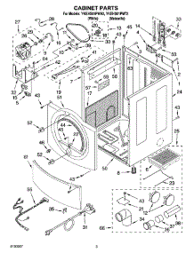 02 - Cabinet Parts parts for Whirlpool Dryer YKEHS01PMT2 from AppliancePartsPros.com