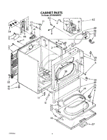 03 - Section parts for Kitchenaid Dryer KEYE660WTO0 from AppliancePartsPros.com
