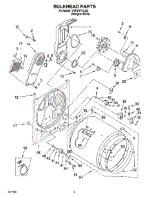 03 - Bulkhead Parts parts for Whirlpool Dryer YKEYS710JQ0 from AppliancePartsPros.com