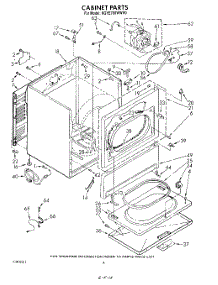 03 - Cabinet parts for Kitchenaid Dryer KGYE760WHT0 from AppliancePartsPros.com