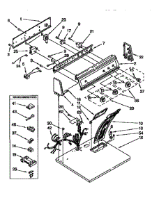Top And Console parts for Kitchenaid Dryer KGYE77BWH1 from AppliancePartsPros.com