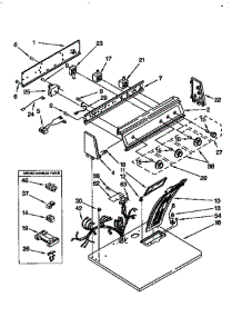 Top & Console parts for Kitchenaid Dryer KEYE77BWH2 from AppliancePartsPros.com