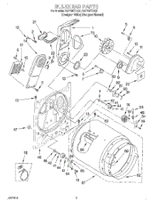 03 - Section parts for Kitchenaid Dryer KEYS677EQ2 from AppliancePartsPros.com