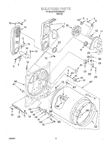 03 - Bulkhead parts for Kitchenaid Dryer KGYS855JE1 from AppliancePartsPros.com
