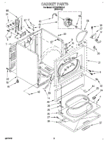 02 - Section parts for Kitchenaid Dryer KEYE679BBL0 from AppliancePartsPros.com