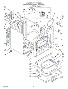 02 - Section parts for Kitchenaid Dryer KEYE670BWH3 from AppliancePartsPros.com