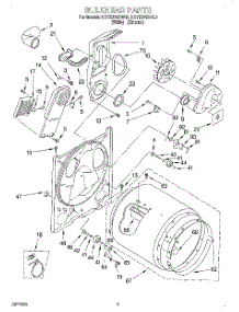 03 - Section parts for Kitchenaid Dryer KEYE670BWH3 from AppliancePartsPros.com