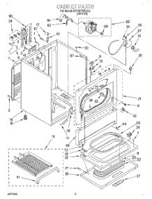 02 - Section parts for Kitchenaid Dryer KEYW778BAL2 from AppliancePartsPros.com