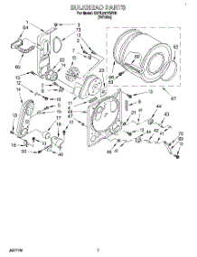 04 - Bulkhead parts for Kitchenaid Dryer KGYL517BWH0 from AppliancePartsPros.com