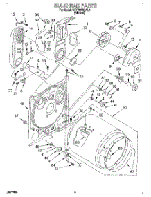 03 - Bulkhead parts for Kitchenaid Dryer KGYW878BAL0 from AppliancePartsPros.com