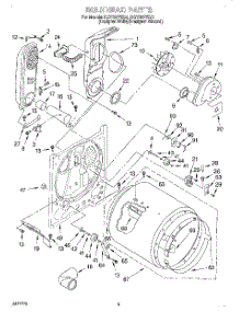 03 - Bulkhead parts for Kitchenaid Dryer KGYS677EZ1 from AppliancePartsPros.com